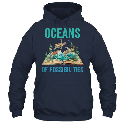 Book Sea Turtle Summer Reading Oceans Of Possibilities Shirt & Tank Top | siriusteestore