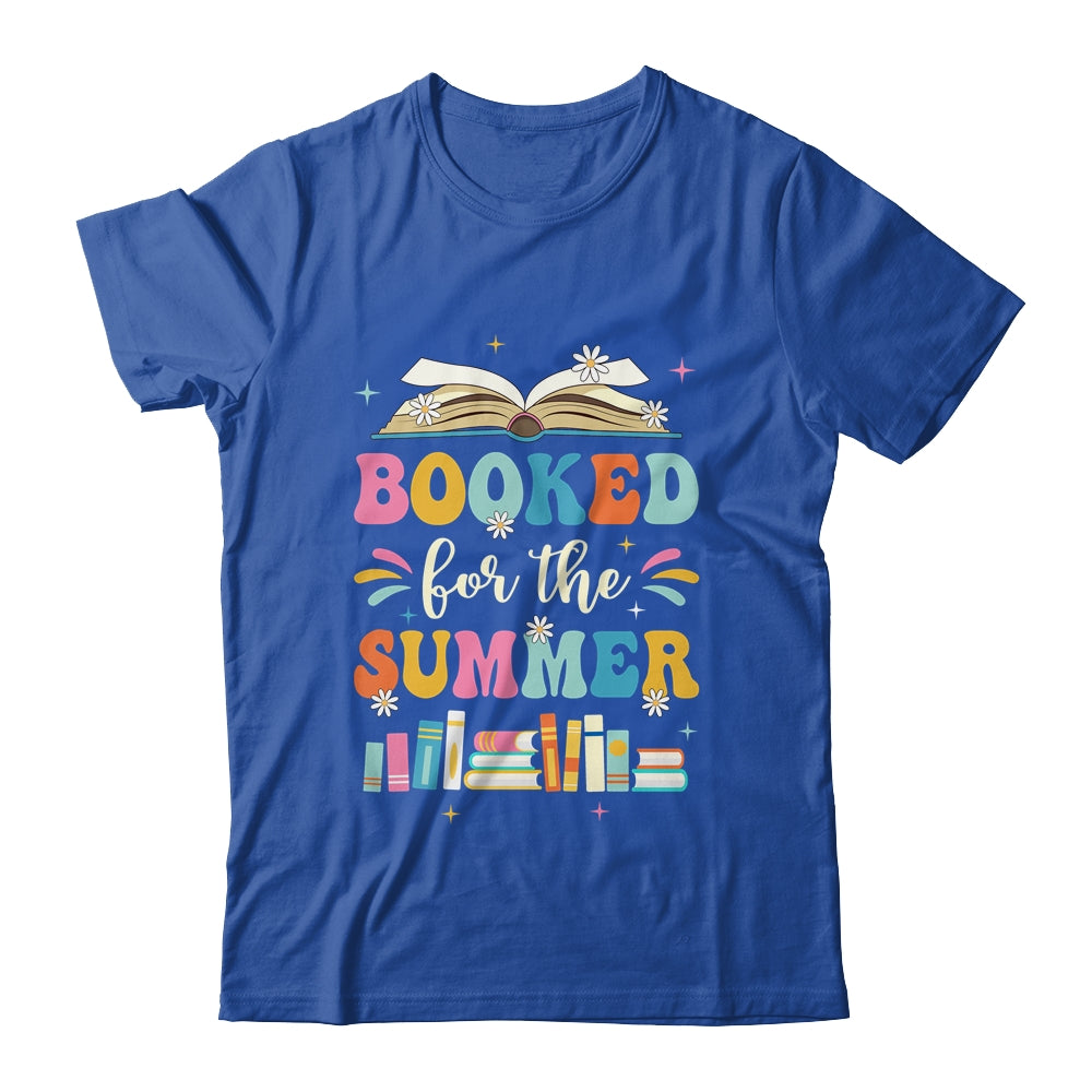 Booked For The Summer Reading Librarian Last Day Of School Shirt & Tank Top | siriusteestore