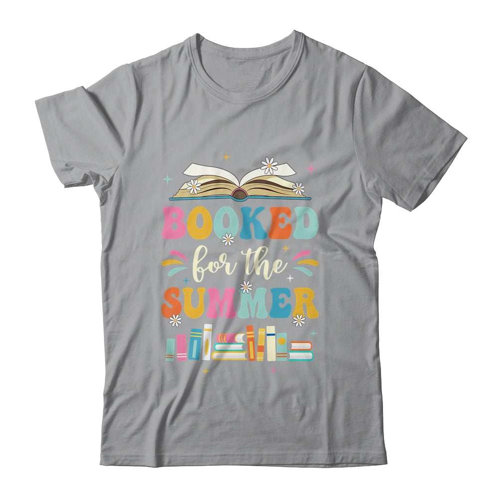 Booked For The Summer Reading Librarian Last Day Of School Shirt & Tank Top | siriusteestore