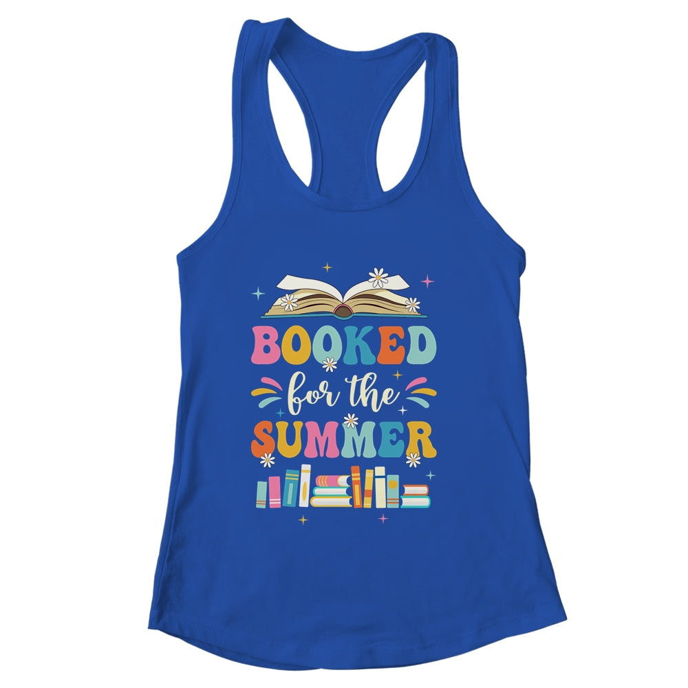 Booked For The Summer Reading Librarian Last Day Of School Shirt & Tank Top | siriusteestore