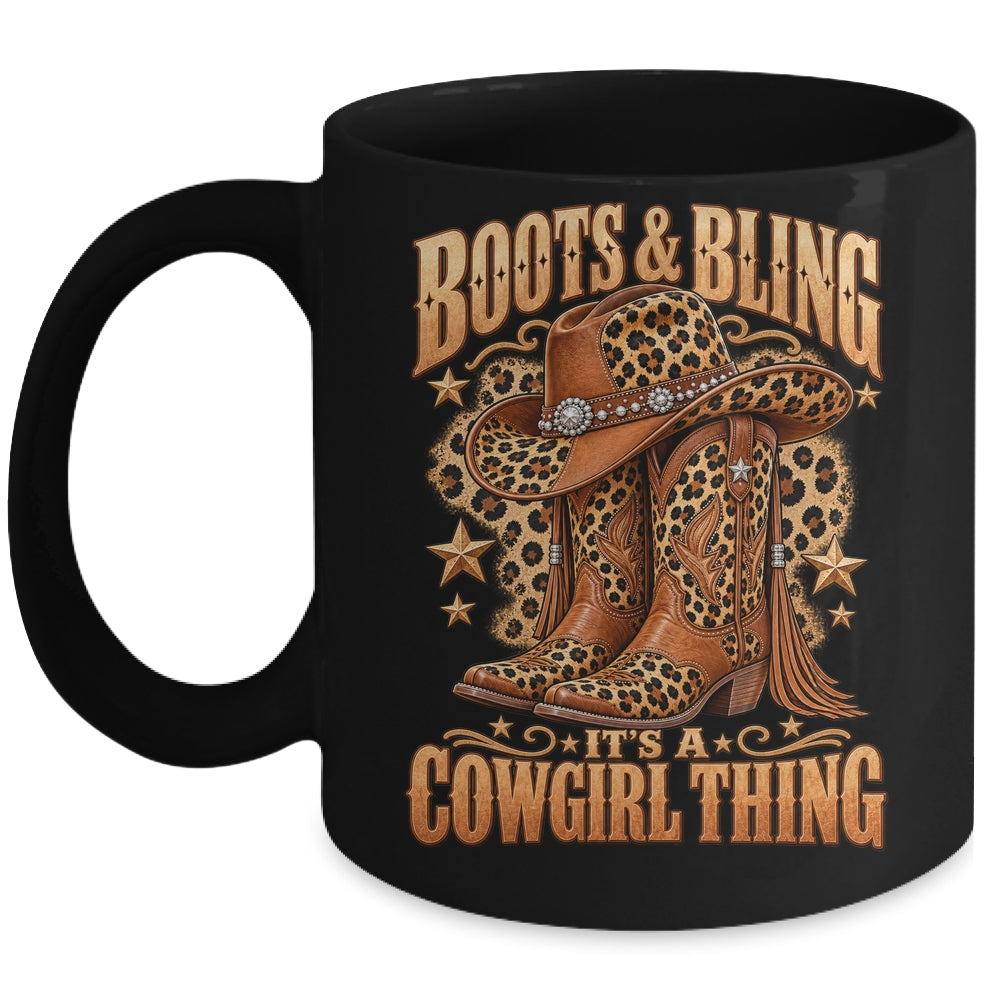 Boots And Bling It's Cowgirl Thing Rodeo Love Country Girls Mug | siriusteestore