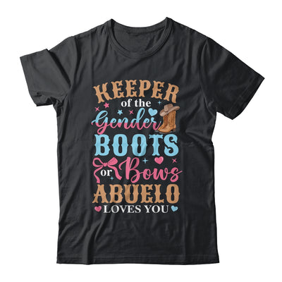 Boots Or Bows Abuelo Loves You Gender Reveal Family Matching Shirt & Hoodie | siriusteestore