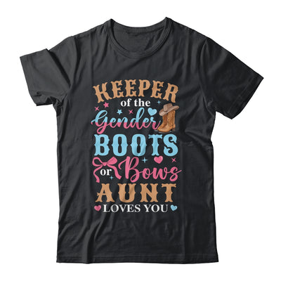 Boots Or Bows Aunt Loves You Gender Reveal Family Matching Shirt & Hoodie | siriusteestore