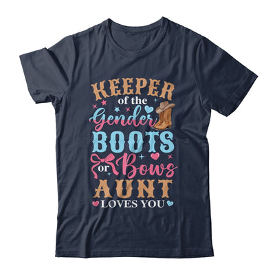 Boots Or Bows Aunt Loves You Gender Reveal Family Matching Shirt & Hoodie | siriusteestore