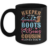 Boots Or Bows Cousin Loves You Gender Reveal Family Matching Mug | siriusteestore