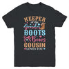 Boots Or Bows Cousin Loves You Gender Reveal Family Matching Youth Shirt | siriusteestore