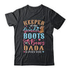 Boots Or Bows Dada Loves You Gender Reveal Family Matching Shirt & Hoodie | siriusteestore