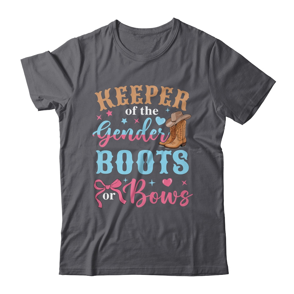 Boots Or Bows Gender Keeper Of The Gender Reveal Outfit Shirt & Hoodie | siriusteestore