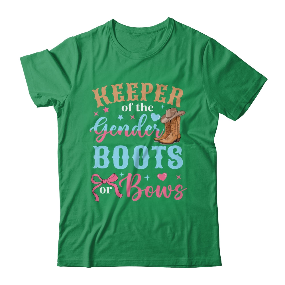 Boots Or Bows Gender Keeper Of The Gender Reveal Outfit Shirt & Hoodie | siriusteestore