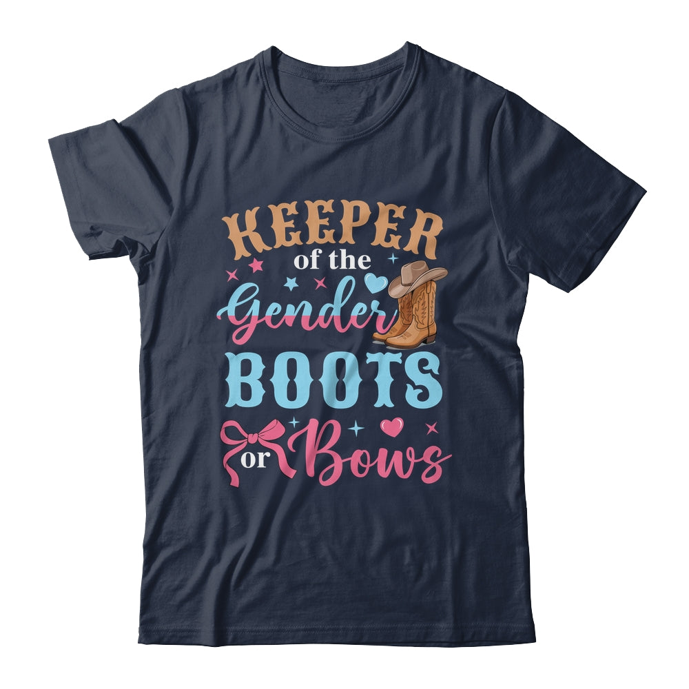 Boots Or Bows Gender Keeper Of The Gender Reveal Outfit Shirt & Hoodie | siriusteestore