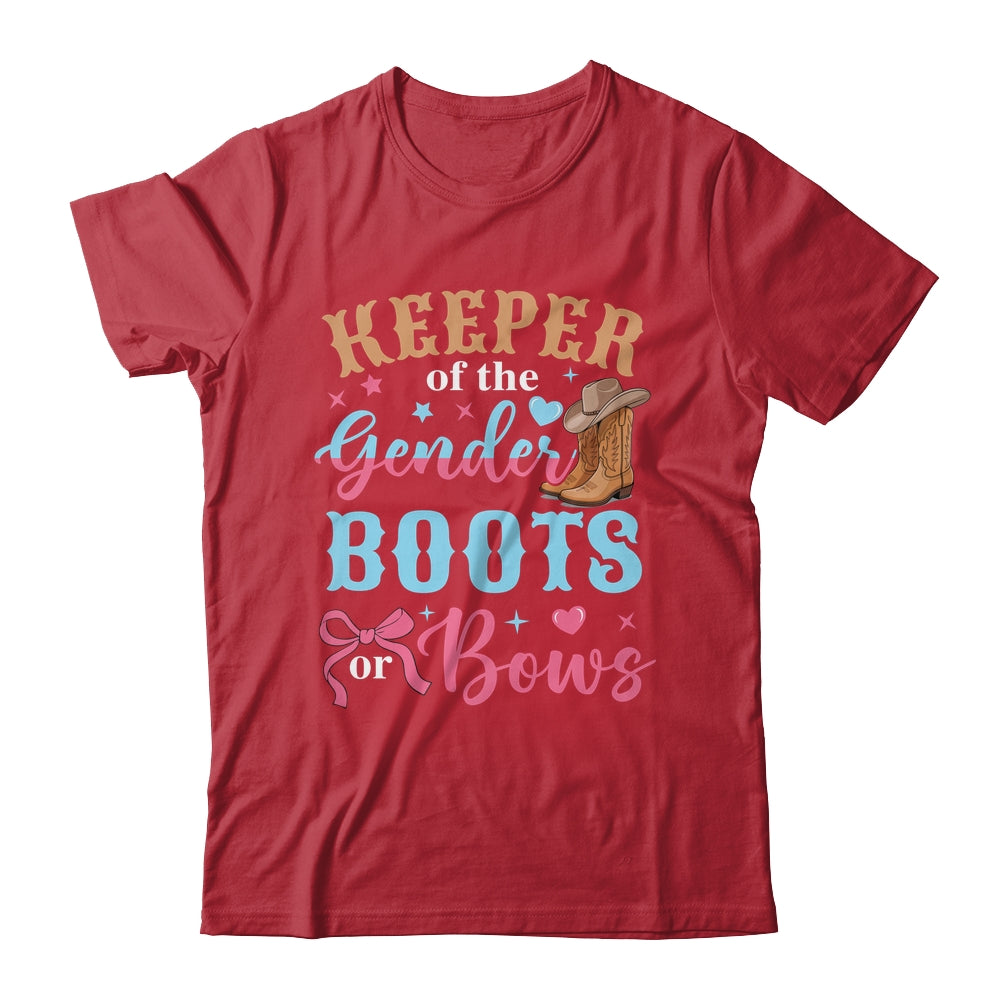 Boots Or Bows Gender Keeper Of The Gender Reveal Outfit Shirt & Hoodie | siriusteestore