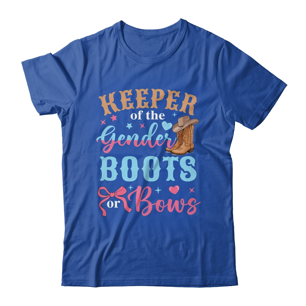 Boots Or Bows Gender Keeper Of The Gender Reveal Outfit Shirt & Hoodie | siriusteestore