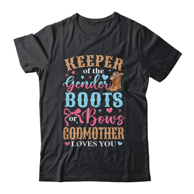 Boots Or Bows Godmother Loves You Gender Reveal Family Matching Shirt & Hoodie | siriusteestore
