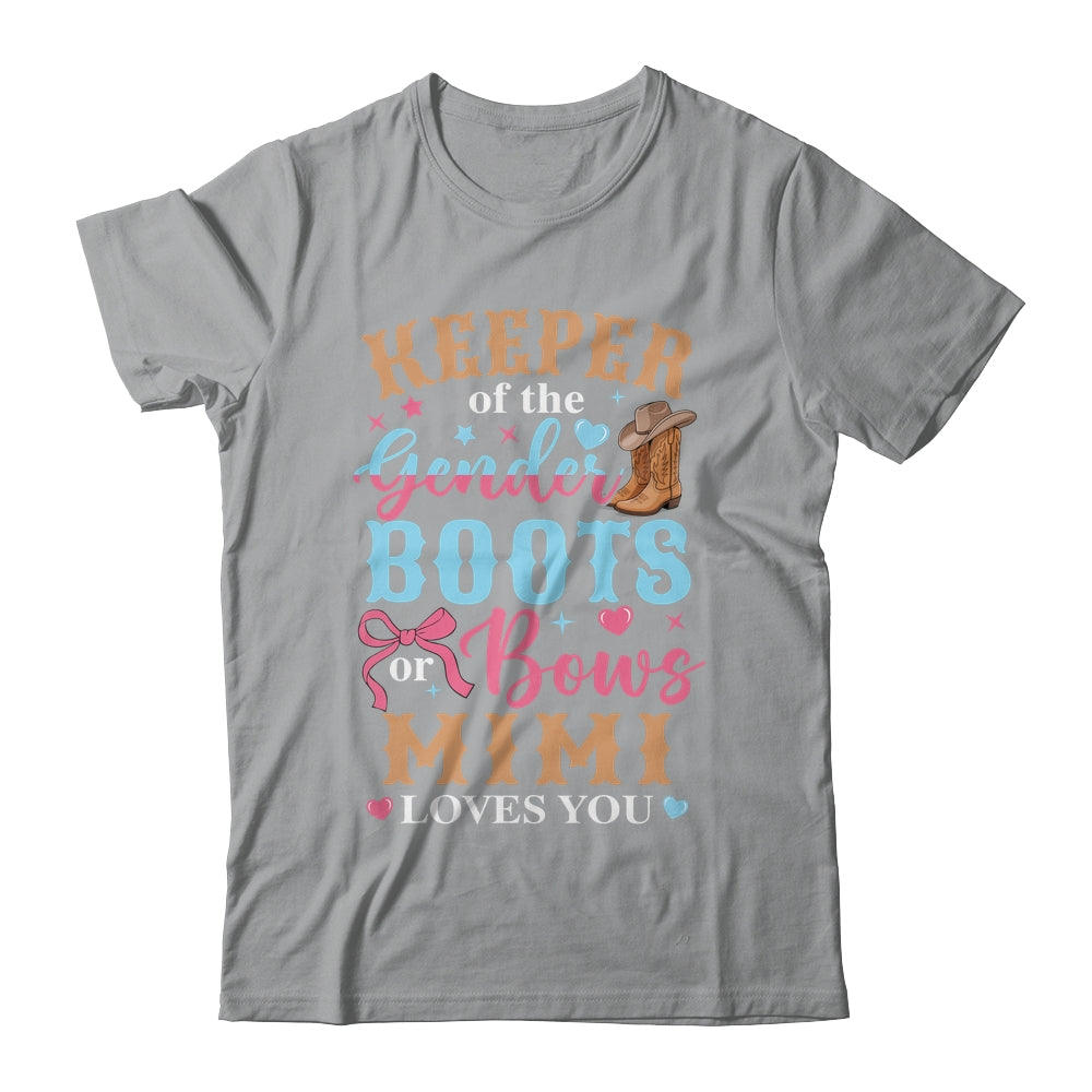 Boots Or Bows Mimi Loves You Gender Reveal Family Matching Shirt & Hoodie | siriusteestore