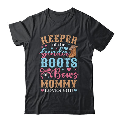 Boots Or Bows Mommy Loves You Gender Reveal Family Matching Shirt & Hoodie | siriusteestore