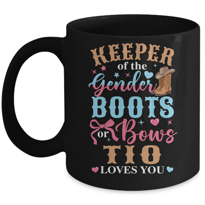 Boots Or Bows Tio Loves You Gender Reveal Family Matching Mug | siriusteestore
