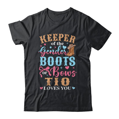 Boots Or Bows Tio Loves You Gender Reveal Family Matching Shirt & Hoodie | siriusteestore