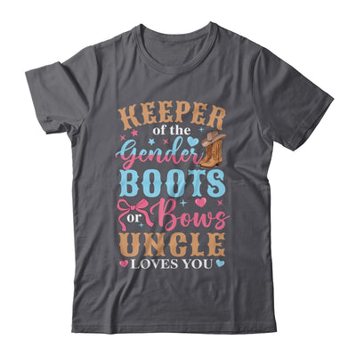 Boots Or Bows Uncle Loves You Gender Reveal Family Matching Shirt & Hoodie | siriusteestore