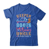 Boots Or Bows Uncle Loves You Gender Reveal Family Matching Shirt & Hoodie | siriusteestore