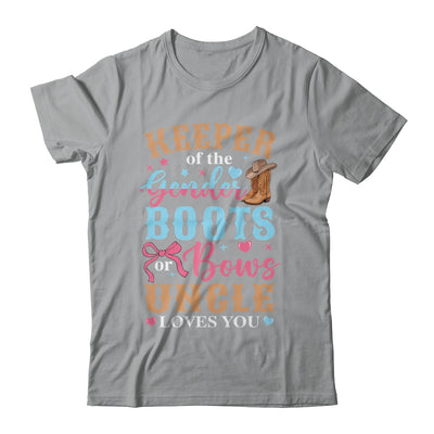 Boots Or Bows Uncle Loves You Gender Reveal Family Matching Shirt & Hoodie | siriusteestore