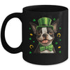 Boston Terrier St Patricks Day Leprechaun Shamrock Irish Mug | siriusteestore