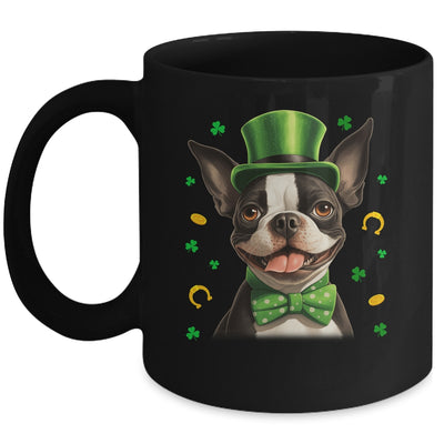 Boston Terrier St Patricks Day Leprechaun Shamrock Irish Mug | siriusteestore