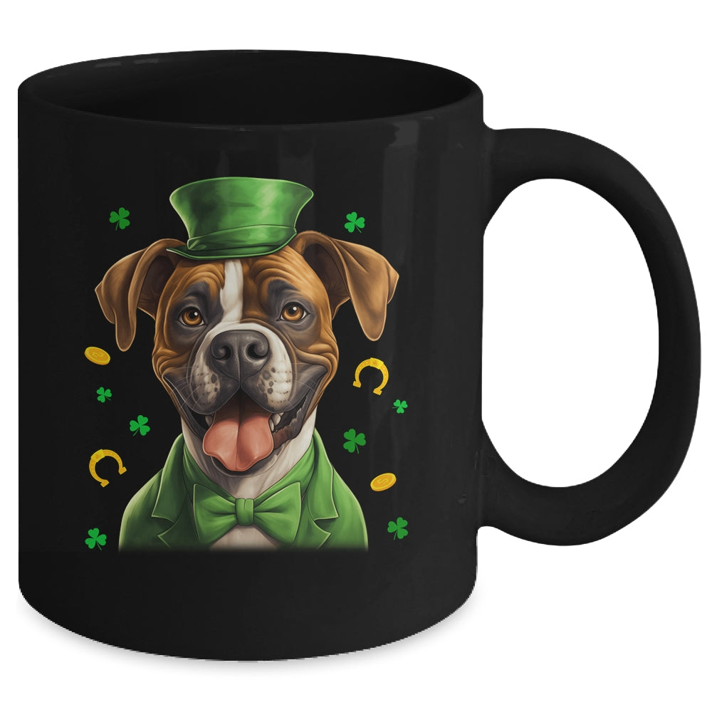 Boxer St Patricks Day Leprechaun Shamrock Irish Mug | siriusteestore