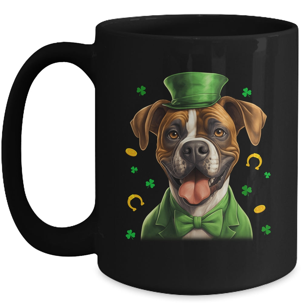 Boxer St Patricks Day Leprechaun Shamrock Irish Mug | siriusteestore