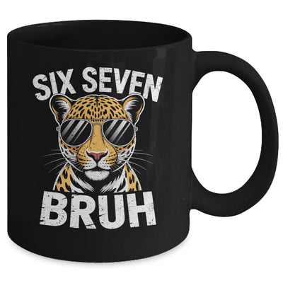 Boys Animal Print Leopard Bruh Cheetah 67 Meme Six Seven Mug | siriusteestore