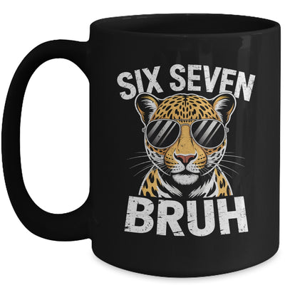 Boys Animal Print Leopard Bruh Cheetah 67 Meme Six Seven Mug | siriusteestore