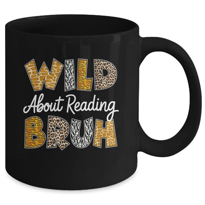Boys Animal Print Wild About Reading BRUH Kids Book Lover Mug | siriusteestore