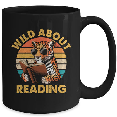 Boys Animal Print Wild About Reading Cheetah Book Lover Mug | siriusteestore