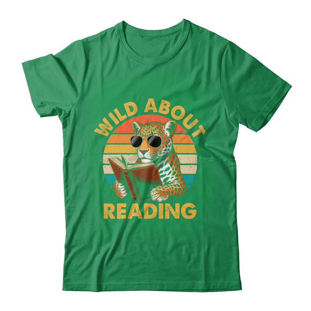 Boys Animal Print Wild About Reading Cheetah Book Lover Shirt & Hoodie | siriusteestore