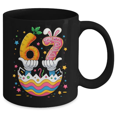Boys Girls Easter Eggs Funny Bunny Six Seven 67 Memes 6 7 Mug | siriusteestore