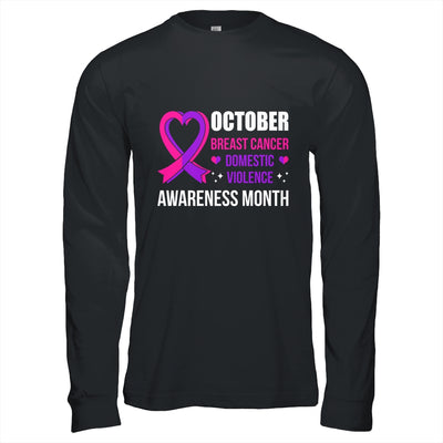 Breast Cancer Awareness And Domestic Violence Awareness Shirt & Hoodie | siriusteestore