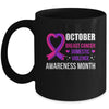Breast Cancer Awareness And Domestic Violence Awareness Mug | siriusteestore