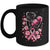 Breast Cancer Awareness Boxing Women Pink Ribbon Flower Mug | siriusteestore