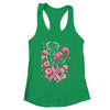 Breast Cancer Awareness Boxing Women Pink Ribbon Flower Shirt & Tank Top | siriusteestore