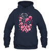 Breast Cancer Awareness Boxing Women Pink Ribbon Flower Shirt & Tank Top | siriusteestore