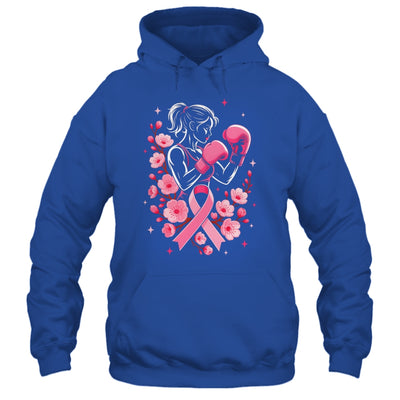 Breast Cancer Awareness Boxing Women Pink Ribbon Flower Shirt & Tank Top | siriusteestore