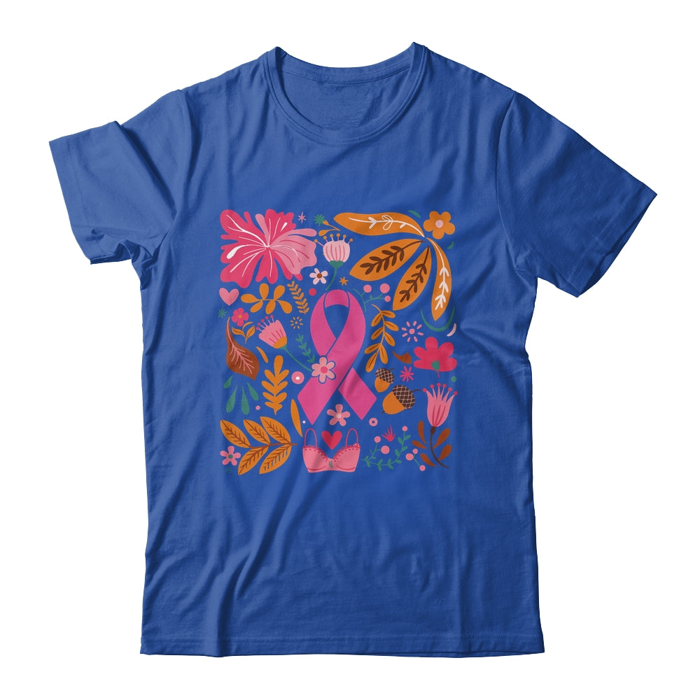 Breast Cancer Awareness Ribbon Boho Floral We Wear Pink Shirt & Tank Top | siriusteestore