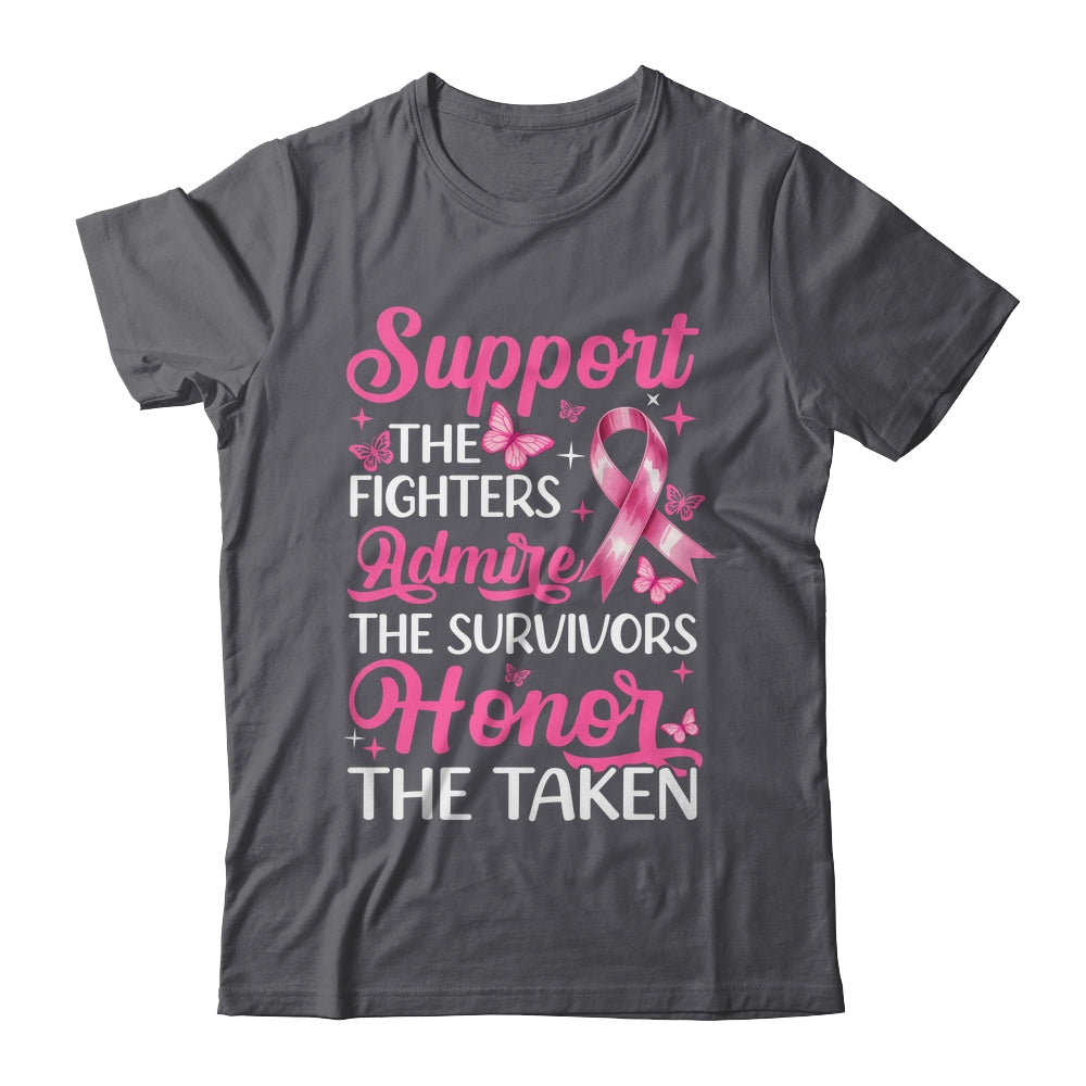 Breast Cancer Awareness Support Fighters Admire Survivors Shirt & Tank Top | siriusteestore