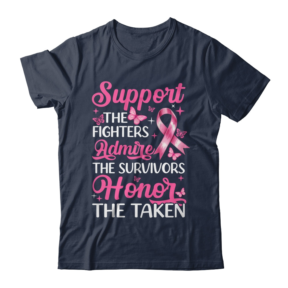 Breast Cancer Awareness Support Fighters Admire Survivors Shirt & Tank Top | siriusteestore