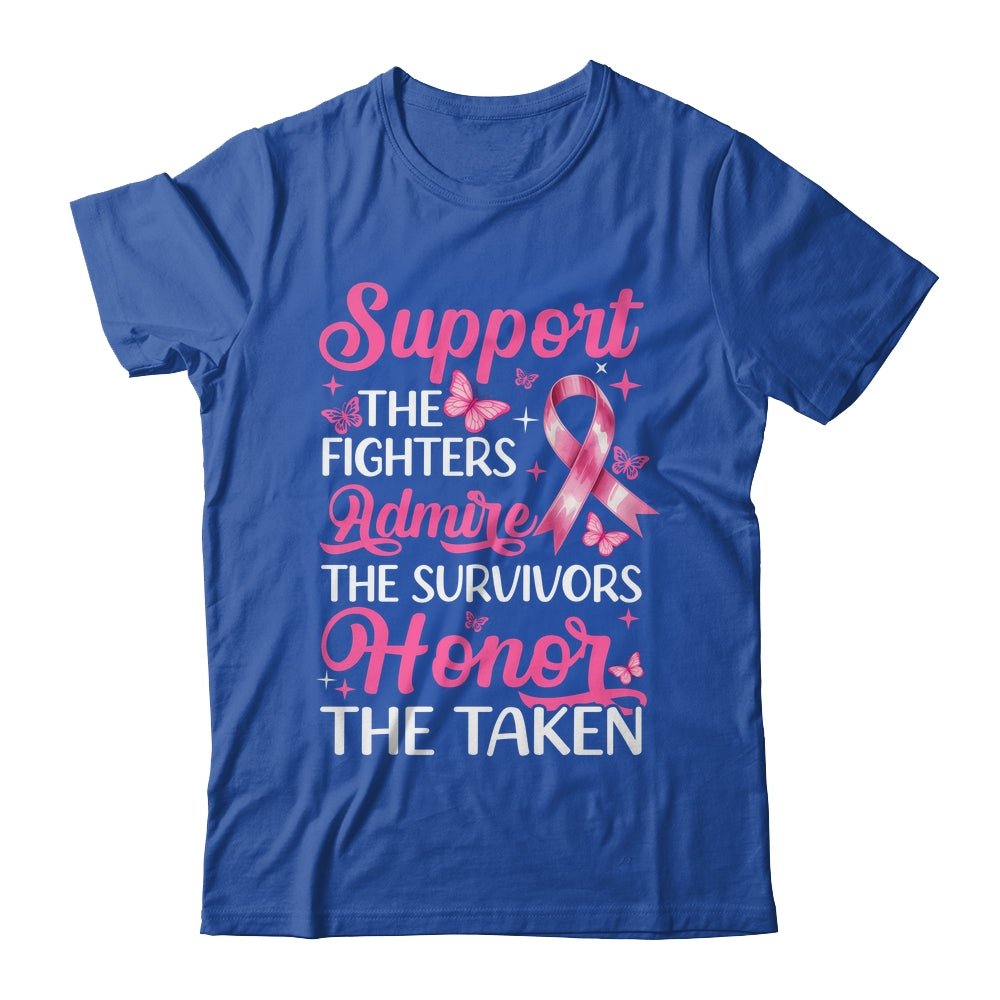 Breast Cancer Awareness Support Fighters Admire Survivors Shirt & Tank Top | siriusteestore
