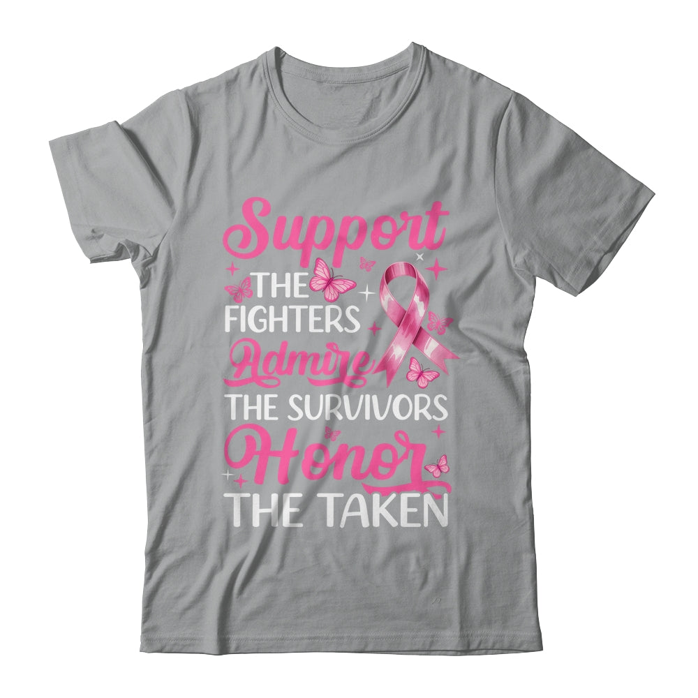 Breast Cancer Awareness Support Fighters Admire Survivors Shirt & Tank Top | siriusteestore