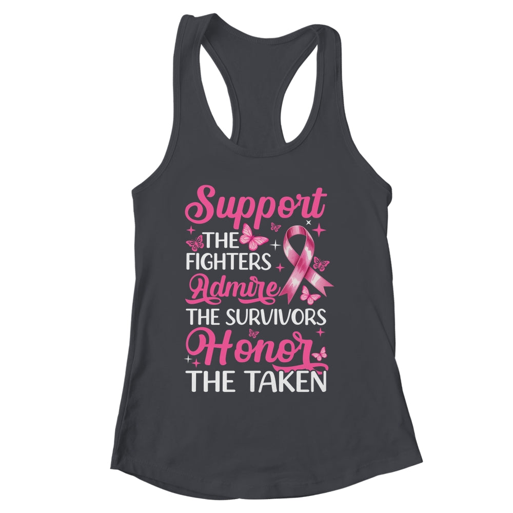 Breast Cancer Awareness Support Fighters Admire Survivors Shirt & Tank Top | siriusteestore