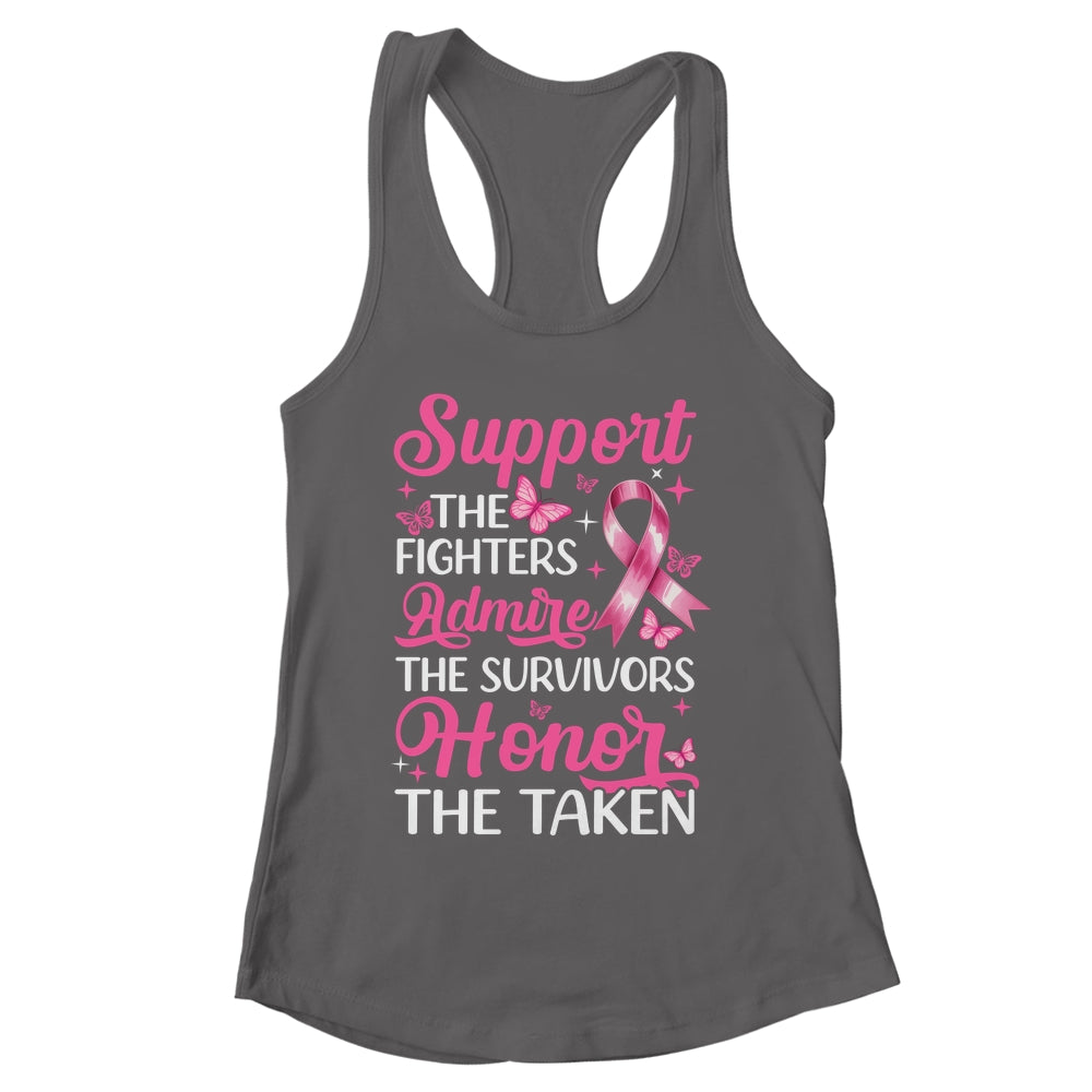 Breast Cancer Awareness Support Fighters Admire Survivors Shirt & Tank Top | siriusteestore