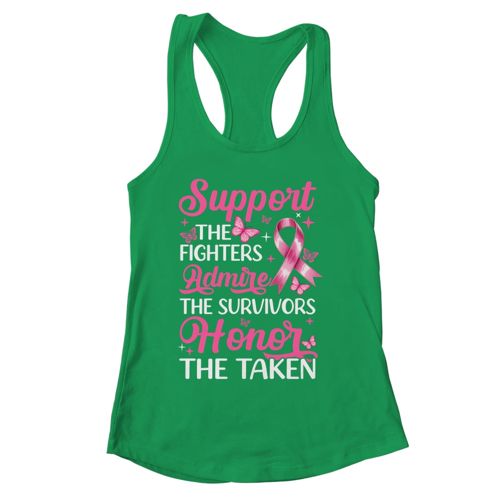 Breast Cancer Awareness Support Fighters Admire Survivors Shirt & Tank Top | siriusteestore