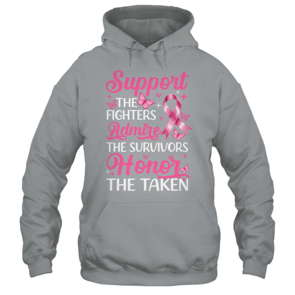 Breast Cancer Awareness Support Fighters Admire Survivors Shirt & Tank Top | siriusteestore