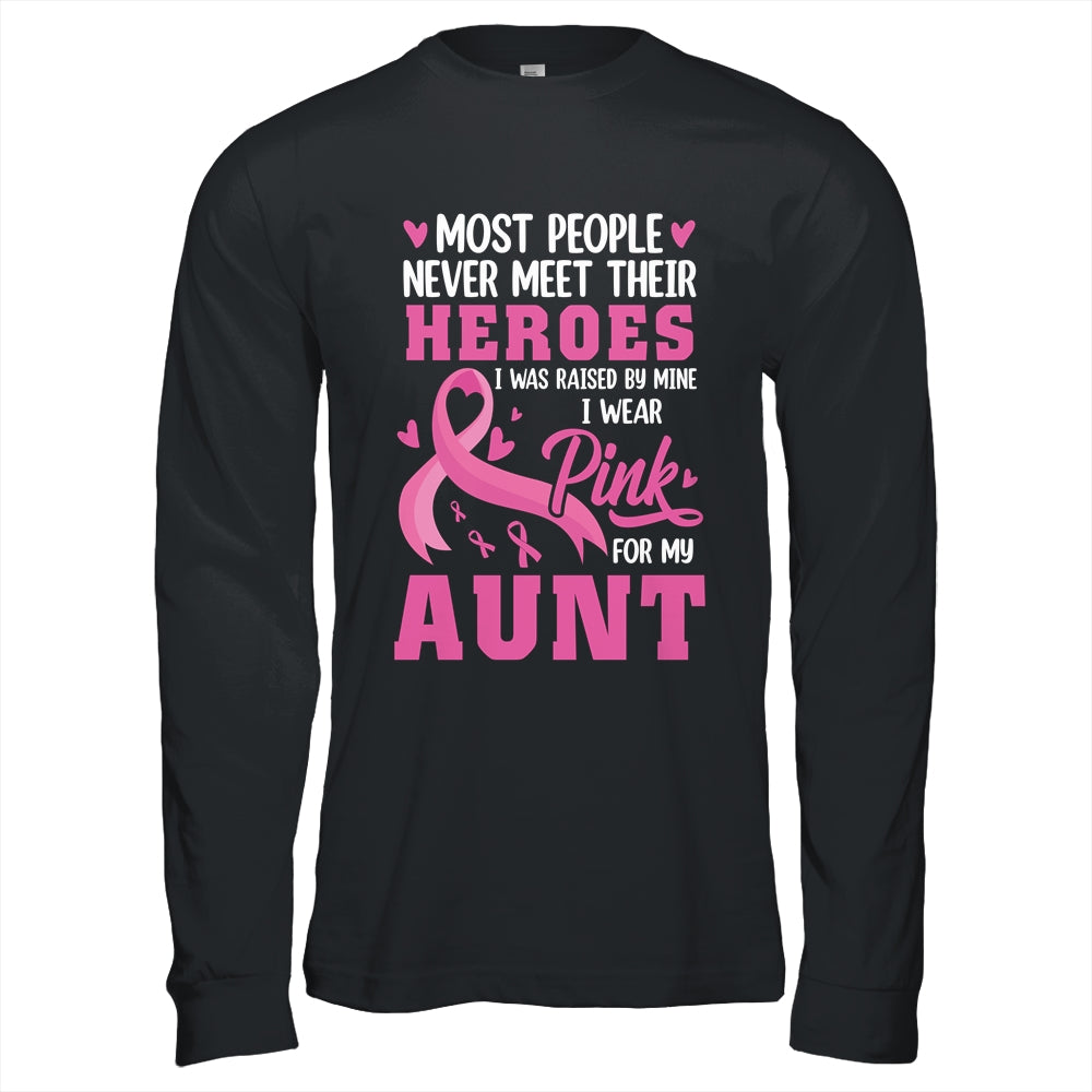 Breast Cancer Awareness Wear Pink For My Aunt Support Kids Shirt & Hoodie | siriusteestore
